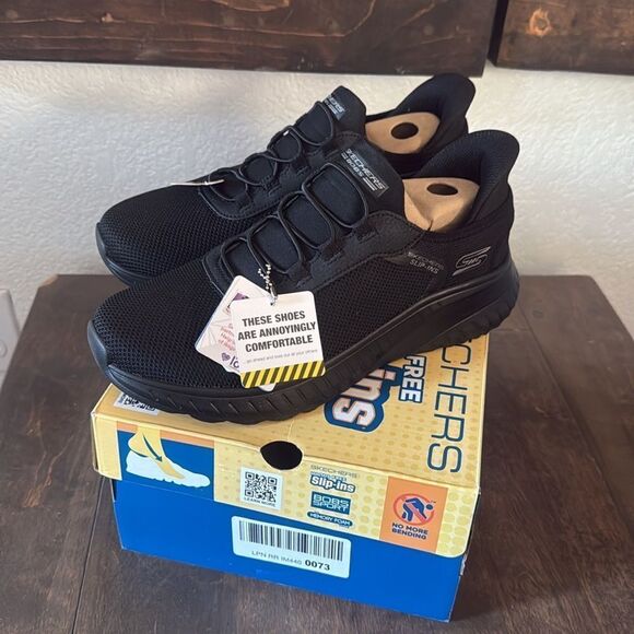 Skechers Men's Squad Chaos-Tough Walk Hands Free Slip-ins Sneaker Sz-9 Mens - Picture 5 of 14